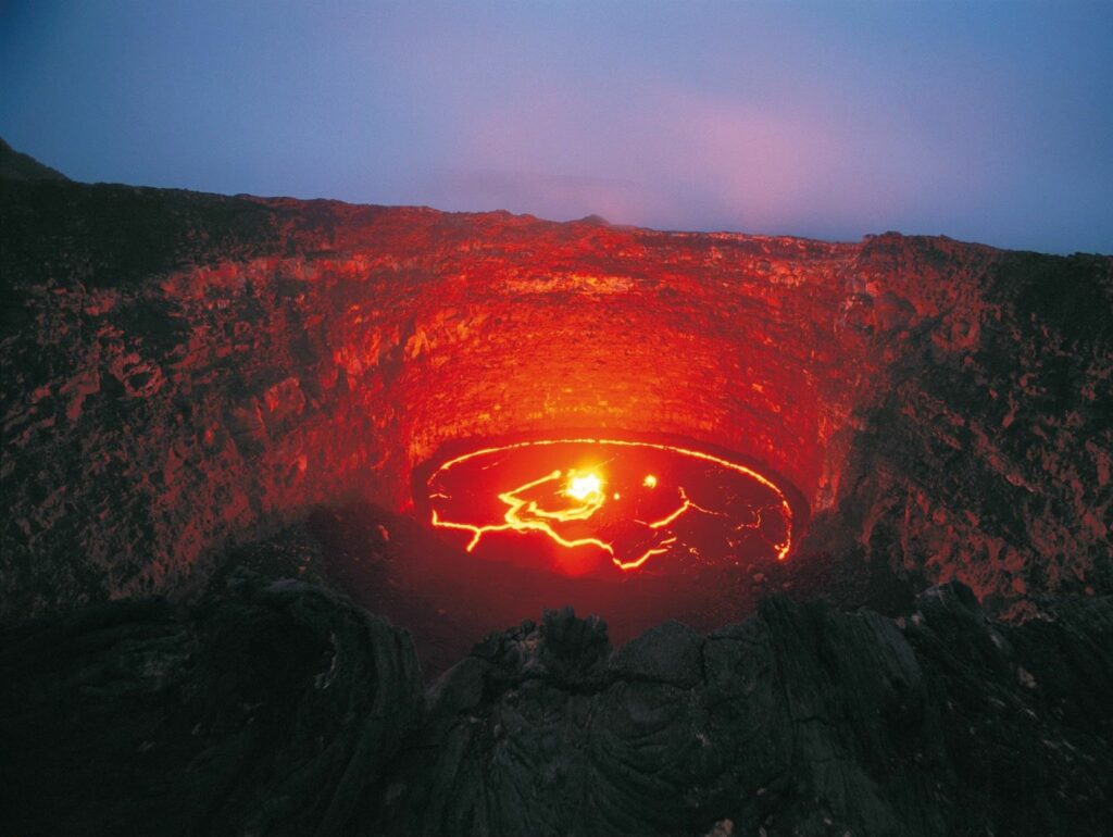 آتشفشان ارتا آلی در اتیوپی