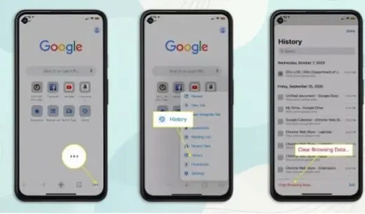 پاک کردن سابقه جستجو در گوگل