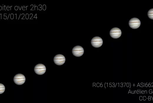 مشتری در 2 ساعت و 30 دقیقه