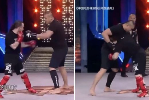 مسابقه کونگ فو کار ایتالیایی و مبارز سنگین وزن MMA را ببینید + ویدیو