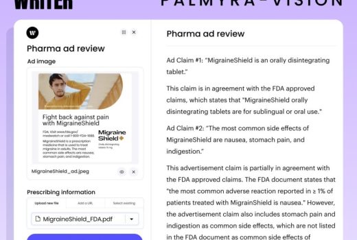 هوش مصنوعی استارتاپ Writer می‌تواند برای تصاویر، محتوای متنی تولید کند