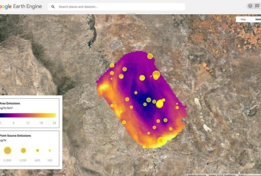 گوگل با هوش مصنوعی خود به تولید نقشه ماهواره‌ای نشت متان کمک می‌کند