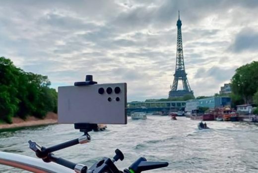 برای نخستین بار پخش زنده مسابقات قایقرانی المپیک با استفاده از گلکسی اس ۲۴ اولترا انجام شد