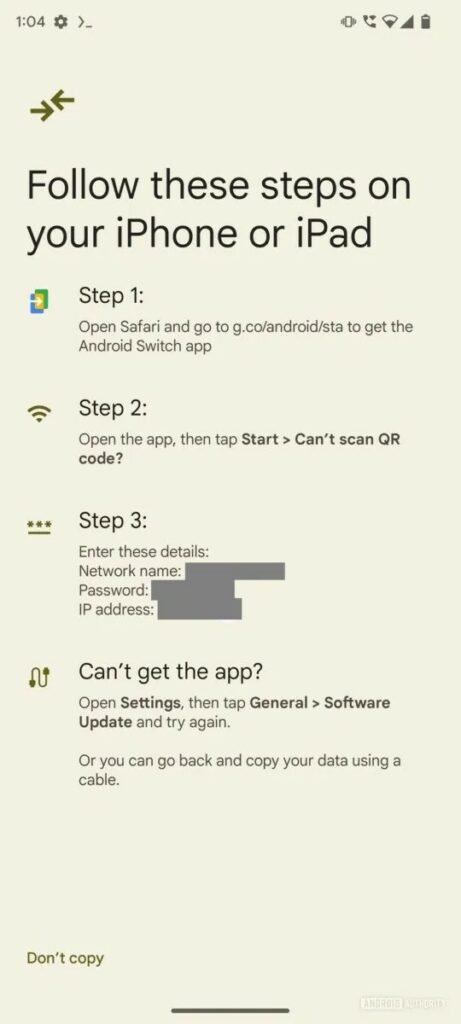 1726105597 236 گوگل انگارً نام اپ Switch to Android را به Android