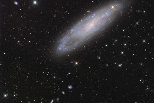 NGC 247 به همراه کهکشان مارپیچی براق NGC 253، بخشی از گروه کهکشان‌های مجسمه‌ساز است.