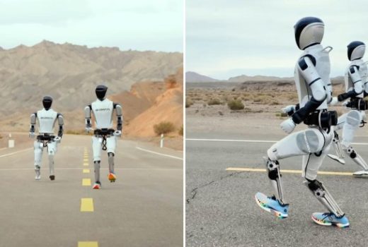 رقابت نفس‌گیر ربات Star1 با رقیبان در صحرای گبی