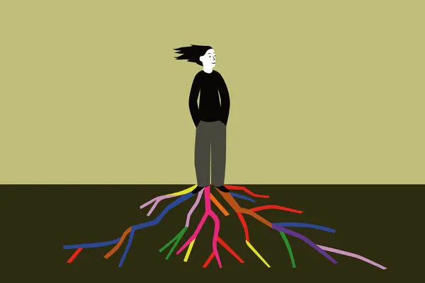 چطور نترسیم و شجاع باشیم؟ راهنمای عملی برای تبدیل شجاعت به عادت روزمره_سیاه پوش 34 ریشه های مرد کارتونی در رنگی