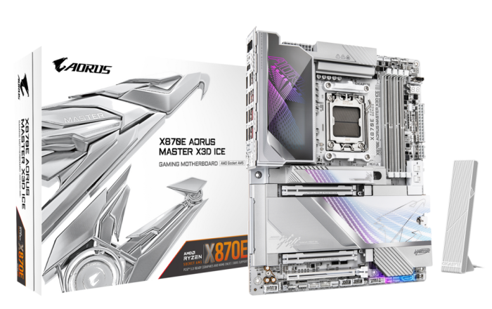 Gigabyte X870E AORUS Master ICE X3D؛ عملکرد پایدار در بار سنگین